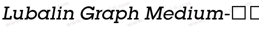 Lubalin Graph Medium字体转换